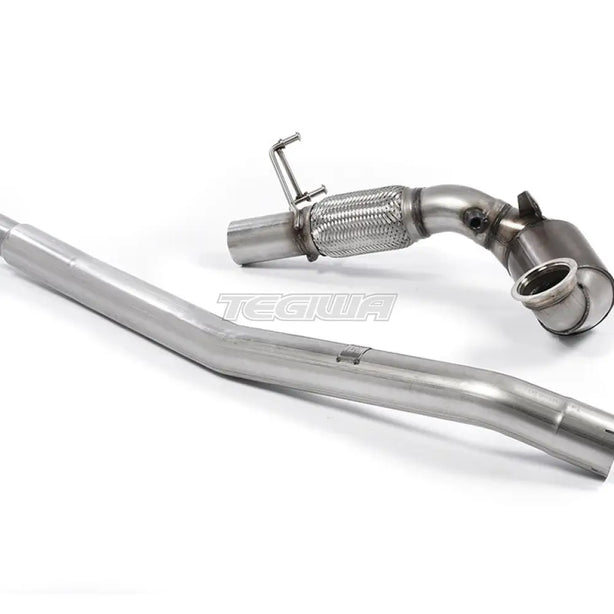Milltek Volkswagen Golf MK7 GTi (including GTi Performance Pack Clubsport & Clubsport S models) 2013-2016 Large Bore Downpipe and Hi-Flow Sports Cat Exhaust - Fits with OE System - SSXVW397