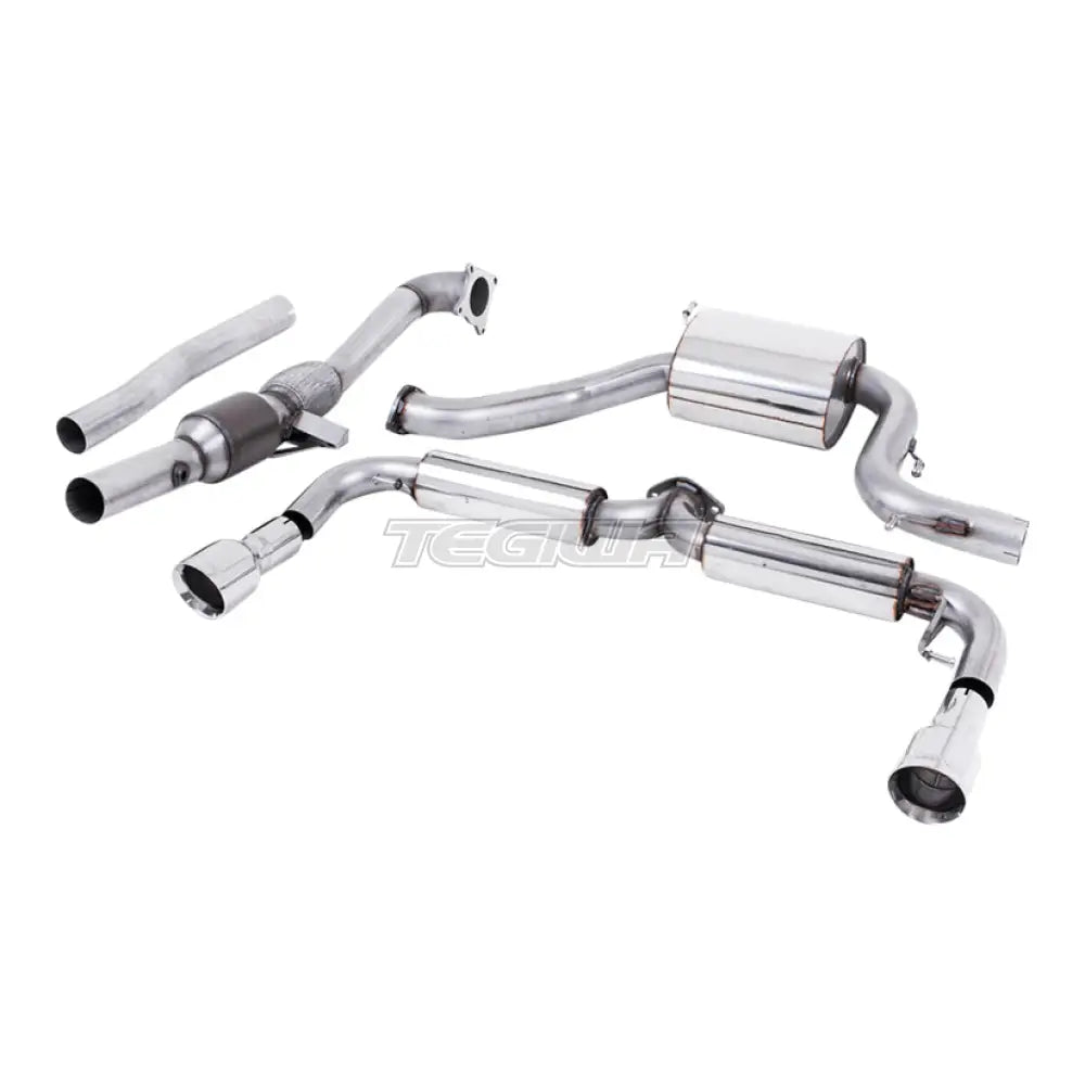 Milltek Volkswagen Scirocco R 2009-2016 Turbo-back including Hi-Flow Sports Cat Exhaust - 3