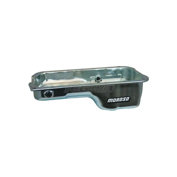 Moroso Oil Sump Pan Stock Depth With Drainbacks Honda H-Series