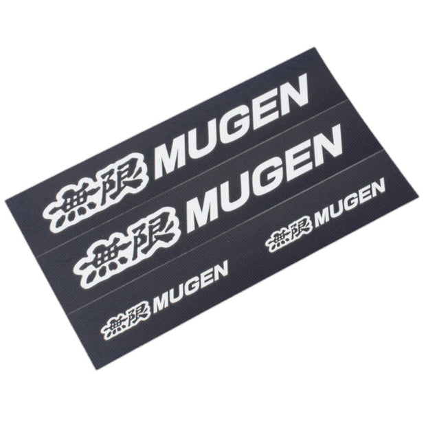 Mugen White Stickers Set