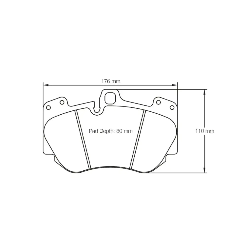 Pagid Brake Pads Audi R8 5.2 FSI Quattro 2ND Generation 15-