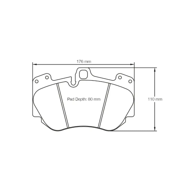 Pagid Brake Pads Audi R8 5.2 FSI Quattro 2ND Generation Ceramic Brakes 15-