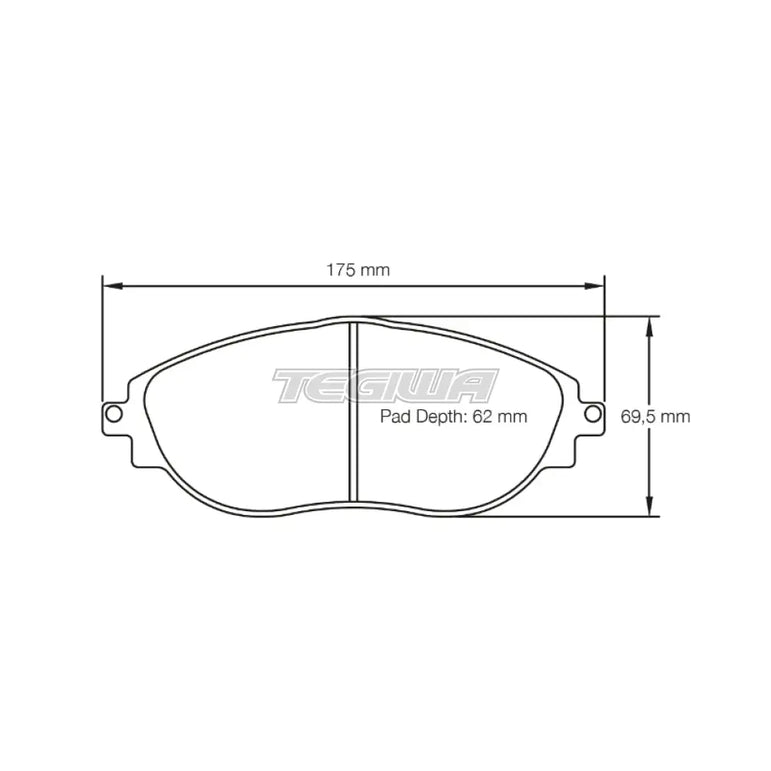 Pagid Brake Pads Audi S3 8V Volkswagen Golf GTI R MK7