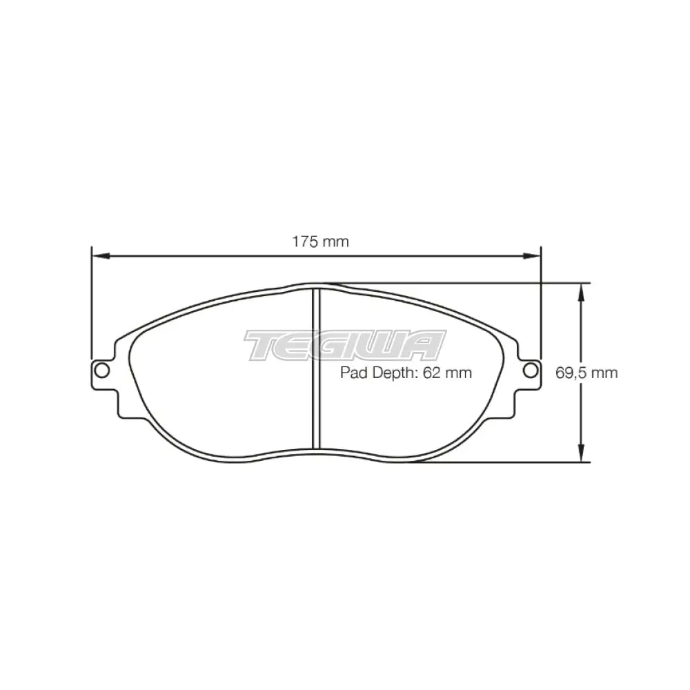 Pagid Brake Pads Audi S3 8V Volkswagen Golf GTI R MK7