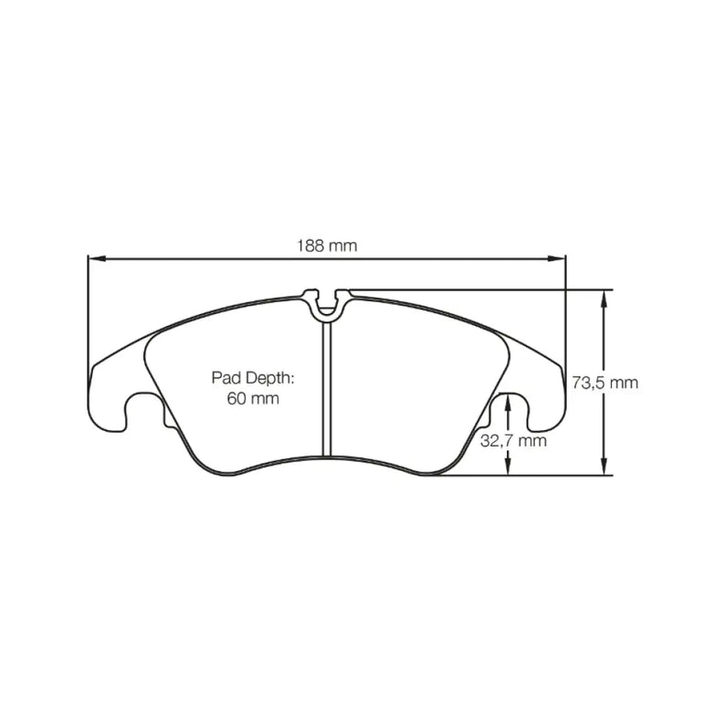 Pagid Brake Pads Audi S5 Disc 345mm 42917