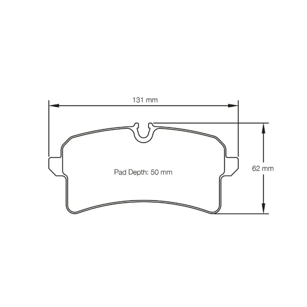 Pagid Brake Pads Audi S7 Ceramic Brakes 12-
