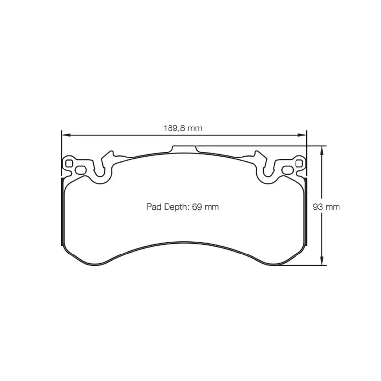 Pagid Brake Pads Audi S7 Ceramic Brakes 12-