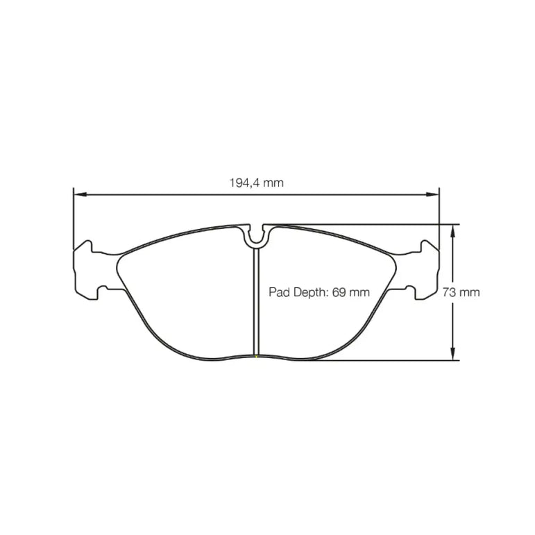 Pagid Brake Pads Audi TT R32 43620