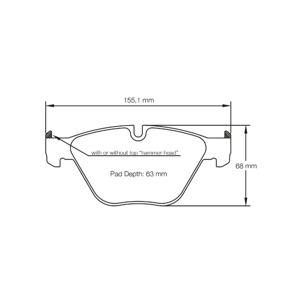 Pagid Brake Pads BMW 1 Series M Coupe E82 41579