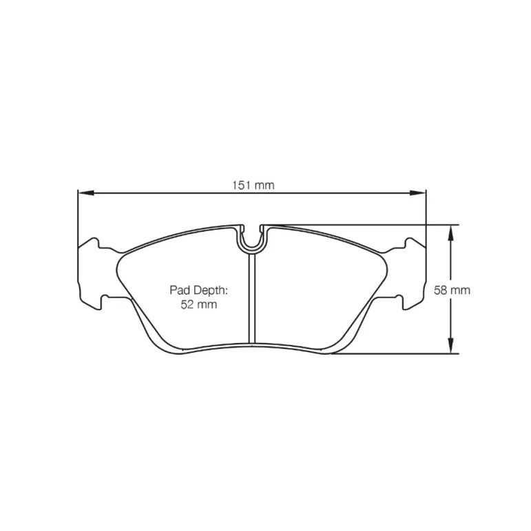Pagid Brake Pads BMW 320I - 325I E46 98-05
