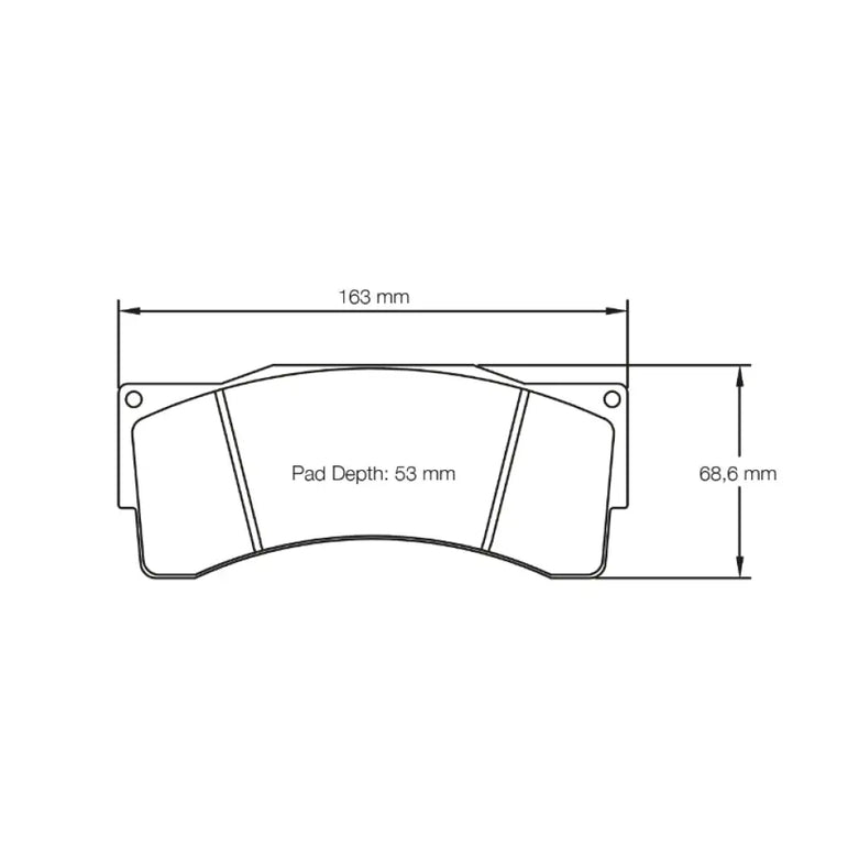 Pagid Brake Pads BMW M235I Racing AP Caliper 16-