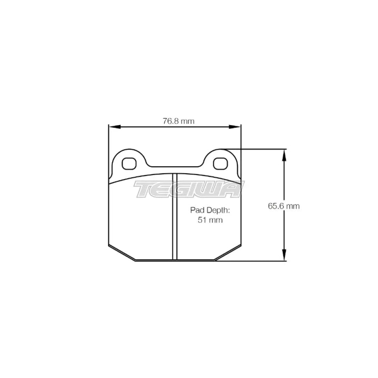 Pagid Brake Pads Lotus Esprit 75-86