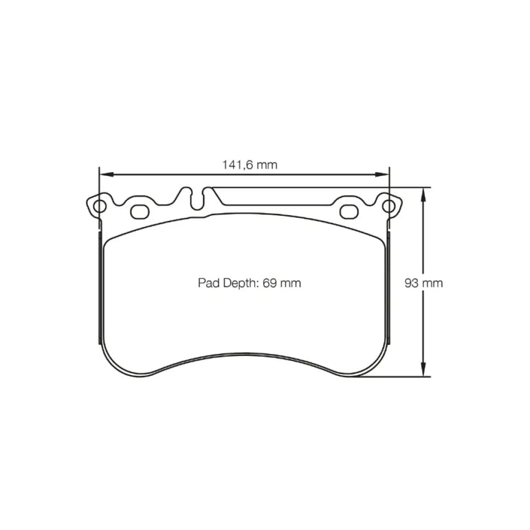 Pagid Brake Pads Mercedes A 45 AMG W176 13- 