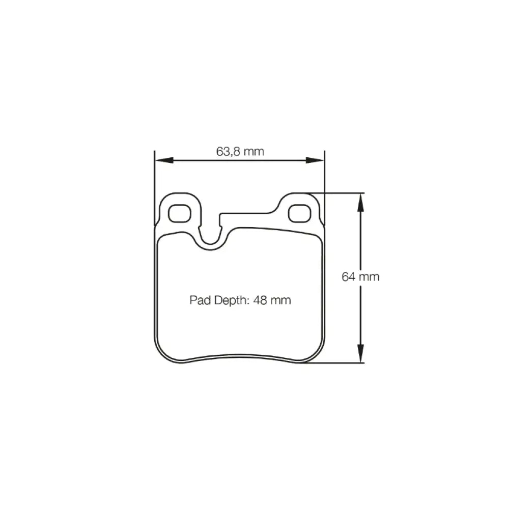 Pagid Brake Pads Porsche 964 C2 3.6 88-91