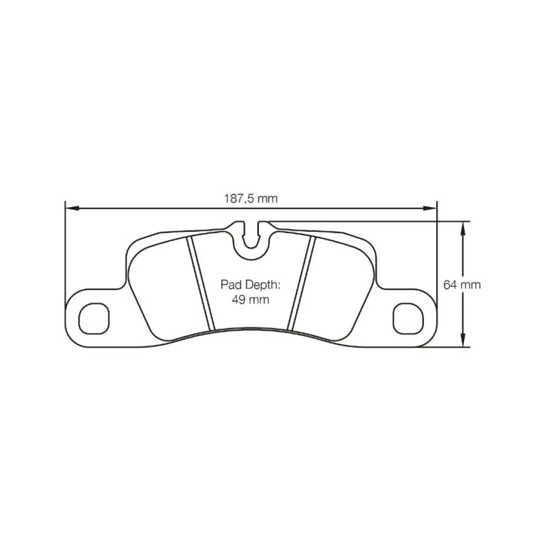Pagid Brake Pads Porsche 991 3.4 Carrera Iron Brakes 42309