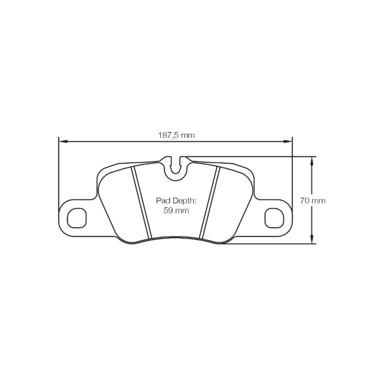 Pagid Brake Pads Porsche 991 3.8 Carrera S Ceramic Brake Caliper With RBD Cast Iron Disk 11-