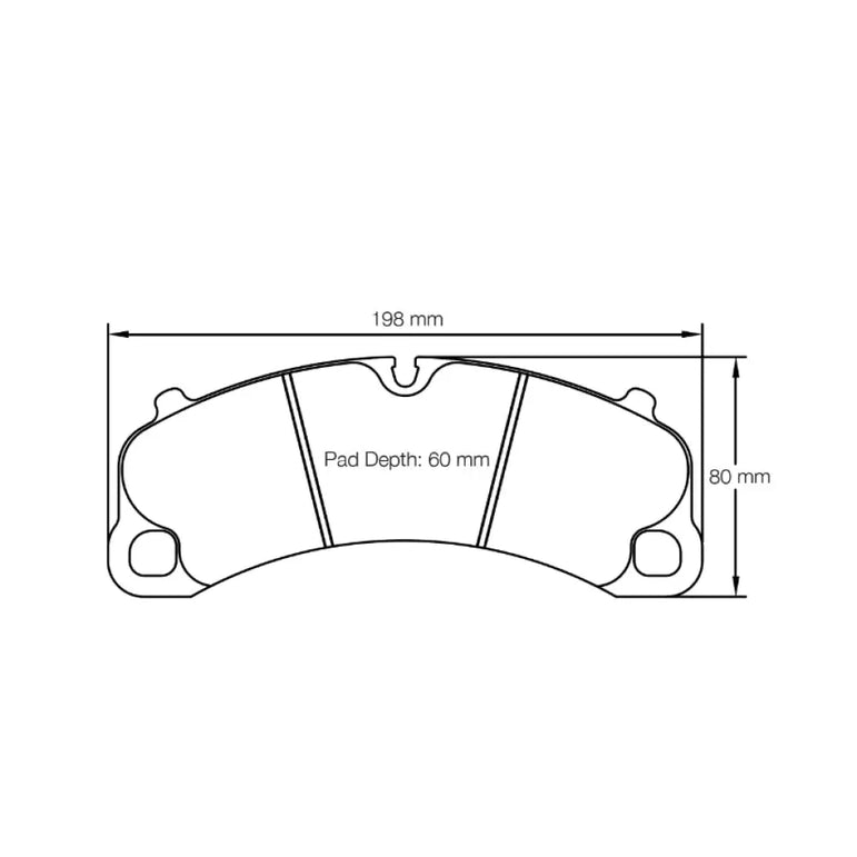 Pagid Brake Pads Porsche 991 3.8 Carrera S Ceramic Brake Caliper With RBD Cast Iron Disk 11-