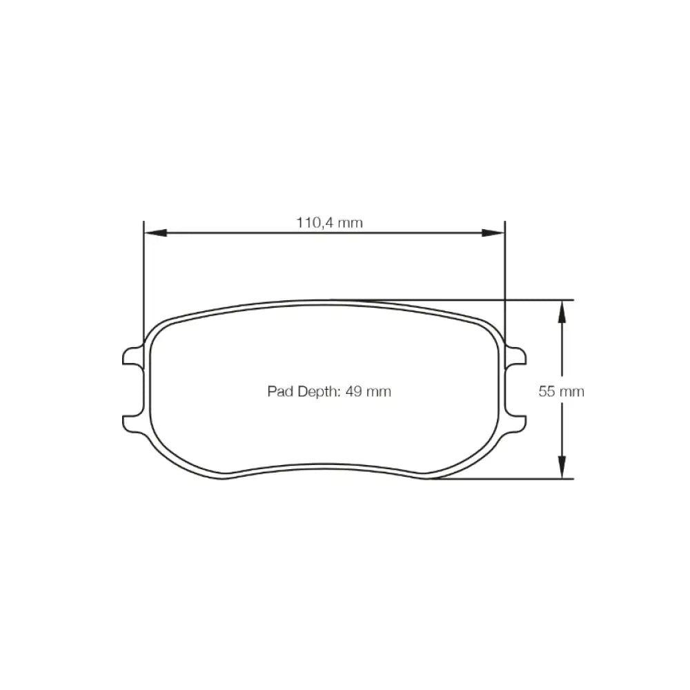 Pagid Brake Pads Porsche 991 GT3 Cup MR PFC Brakes 22/20 mm 13-