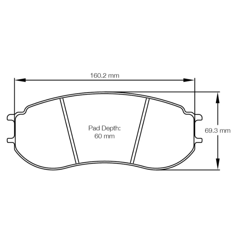 Pagid Brake Pads Porsche 991 GT3 R Race Car 16-18