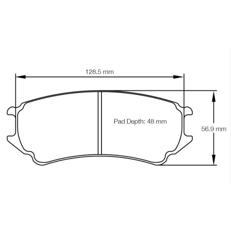 Pagid Brake Pads Porsche 991 GT3 R Race Car 16-18