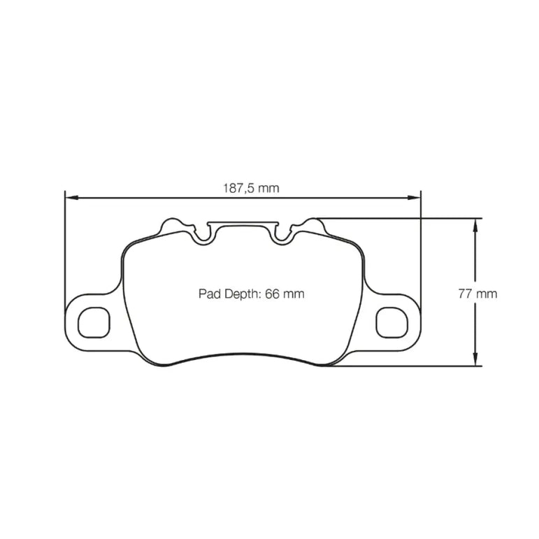 Pagid Brake Pads Porsche 991 GT3 RS Iron Brakes 15-18
