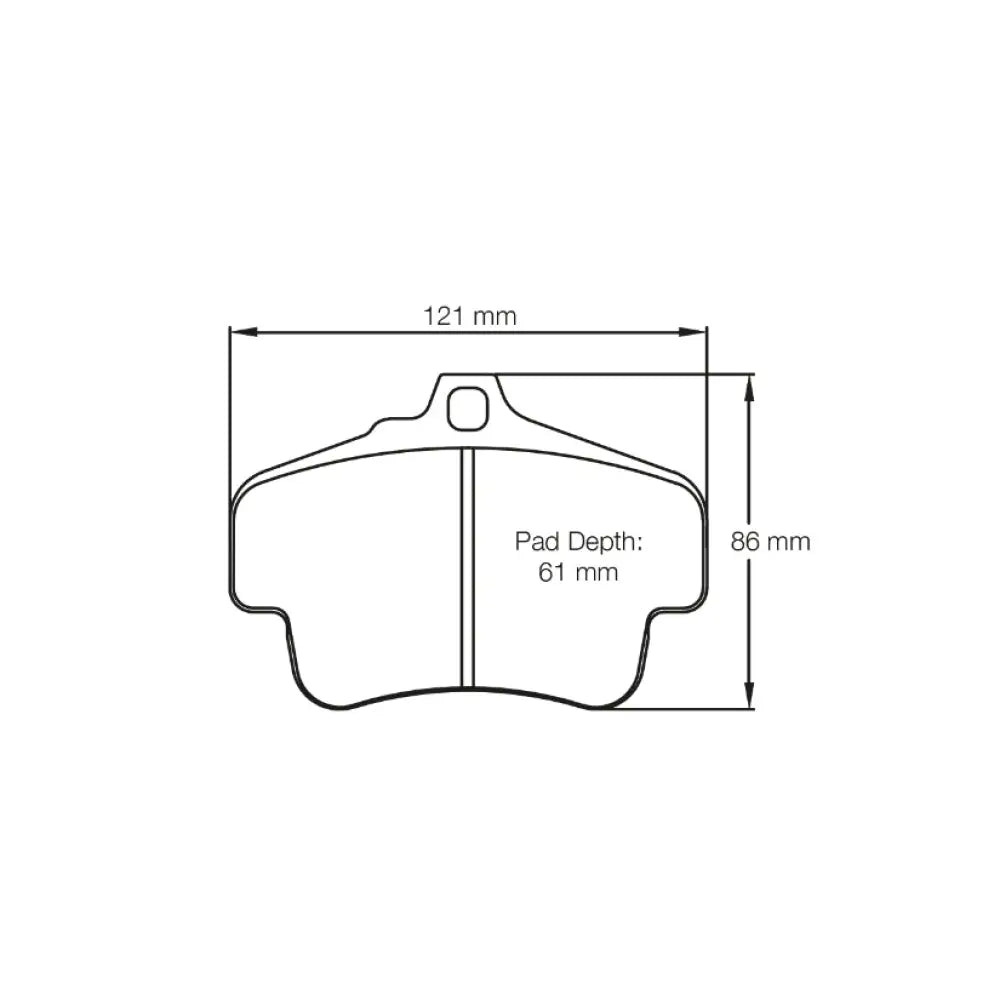 Pagid Brake Pads Porsche 997 3.8 Carrera GTS 43778