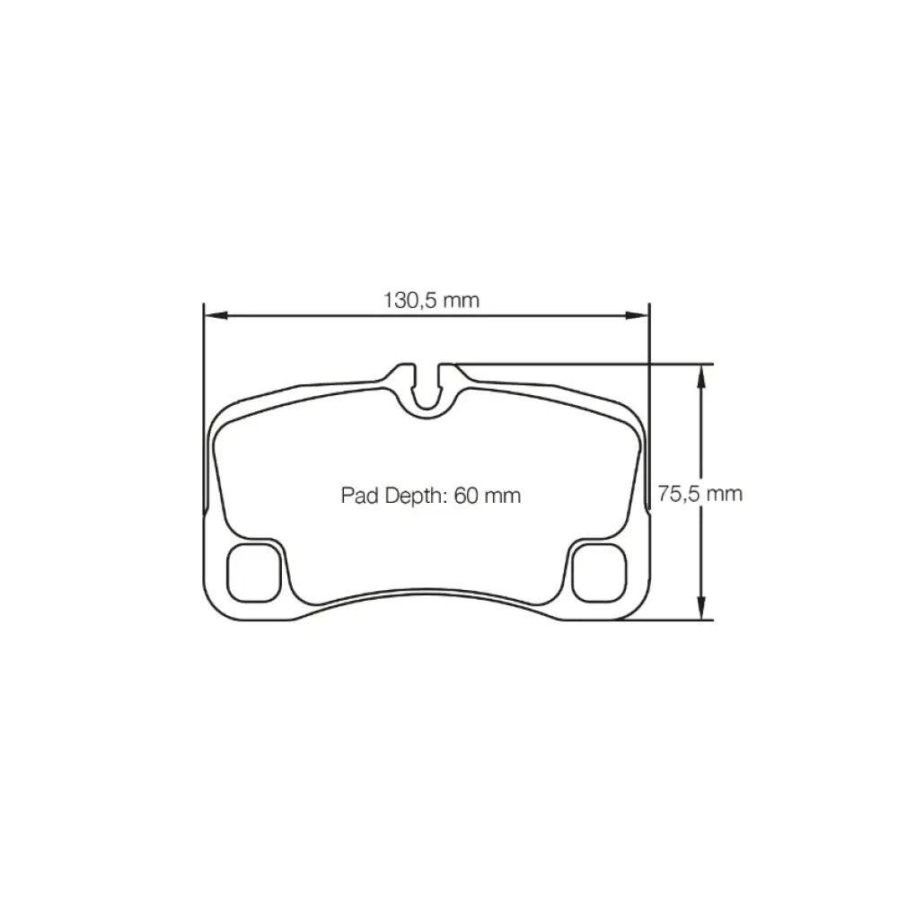 Pagid Brake Pads Porsche 997 GT3 Cup 17 mm Thick Pads 43804