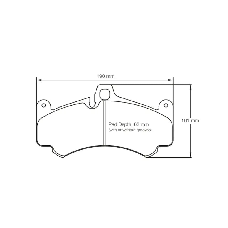 Pagid Brake Pads Porsche 997 GT3 Cup 19 mm Thick Pads 43804
