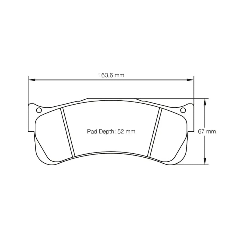 Pagid Brake Pads Porsche 997 GT3 Cup Grand Am Spec 43806