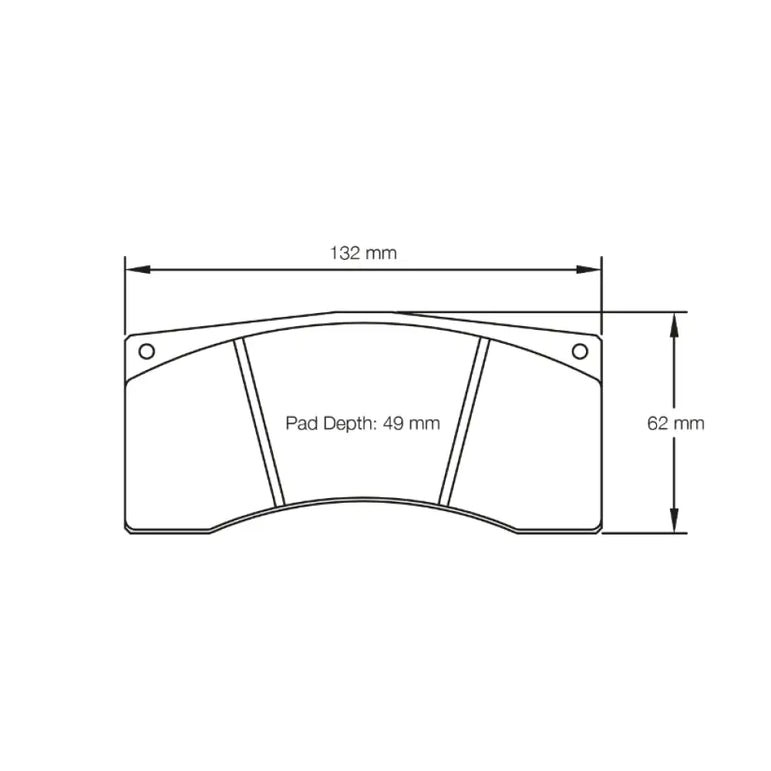 Pagid Brake Pads Porsche 997 GT3 Cup Grand Am Spec 43806