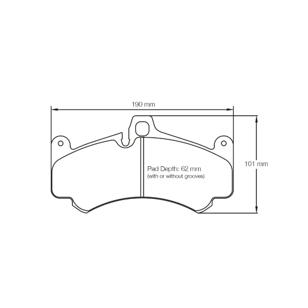 Pagid Brake Pads Porsche 997 GT3 Rally 43804