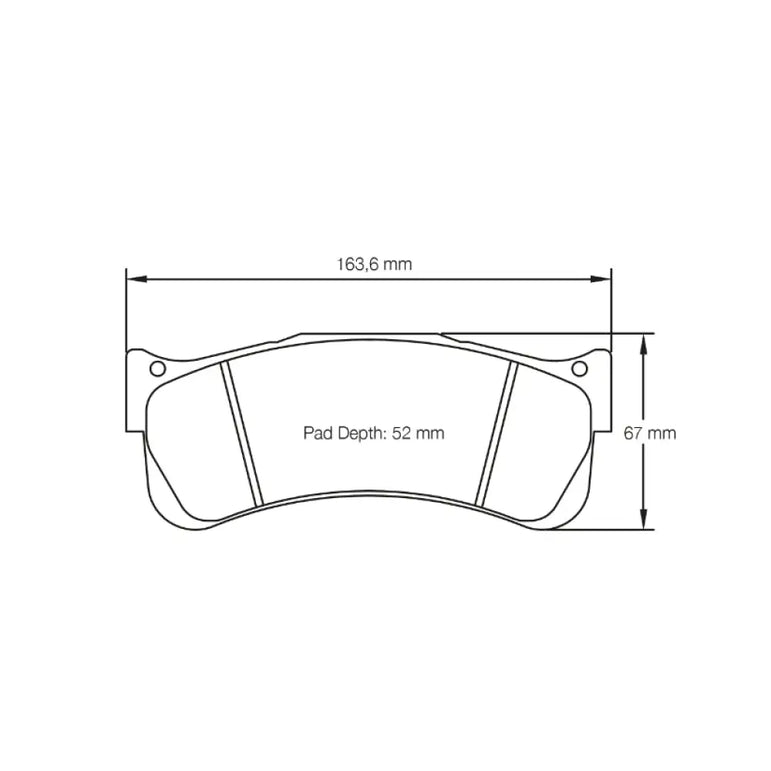 Pagid Brake Pads Porsche 997 GT3 RSR 43806