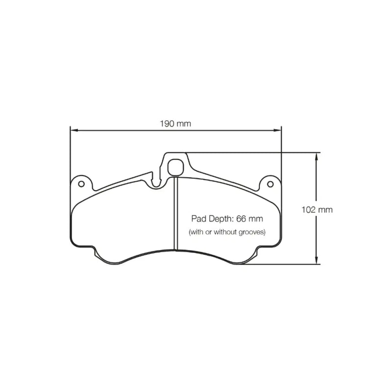 Pagid Brake Pads Porsche 997 Turbo 43805