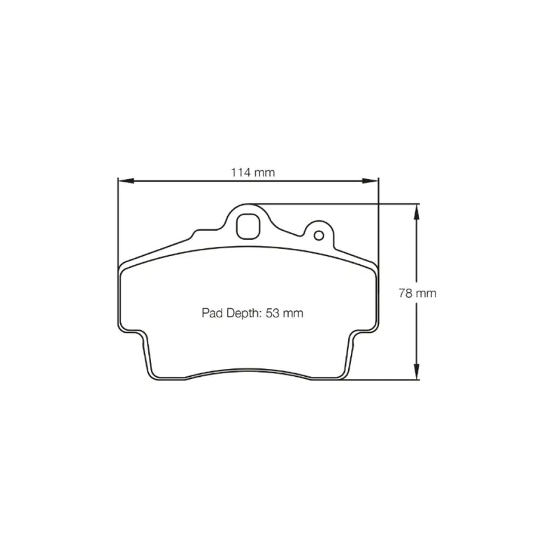 Pagid Brake Pads Porsche Boxster 987 43804