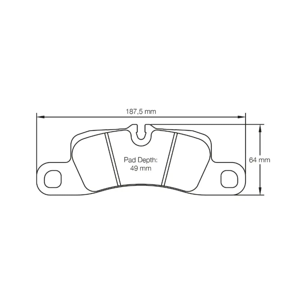 Pagid Brake Pads Porsche Cayenne Cast Iron & Ceramic Brakes 06-