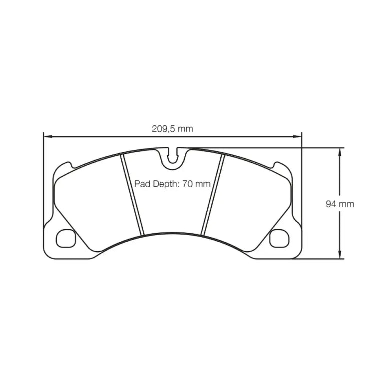Pagid Brake Pads Porsche Cayenne Cast Iron & Ceramic Brakes 06-