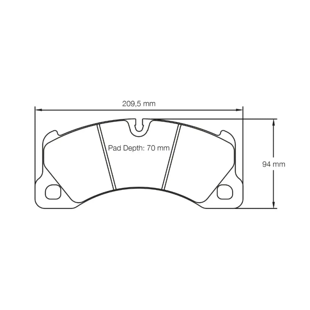 Pagid Brake Pads Porsche Cayenne Cast Iron & Ceramic Brakes 06-