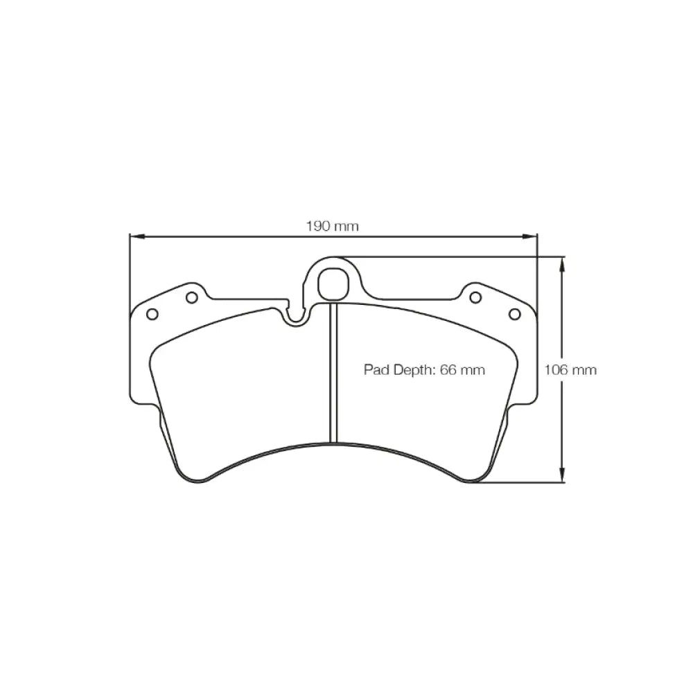 Pagid Brake Pads Porsche Cayenne Turbo 18 Wheels 43740
