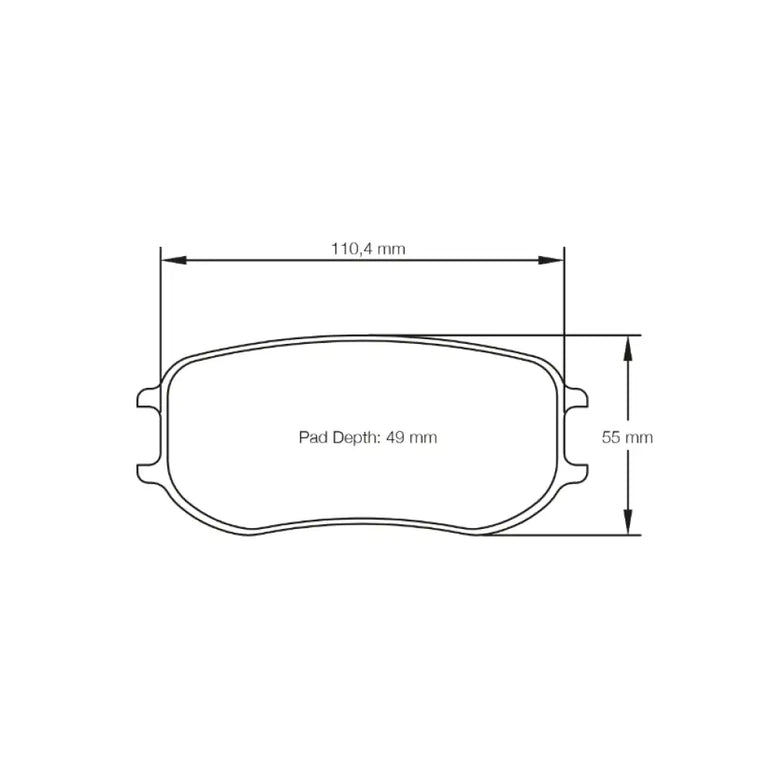 Pagid Brake Pads Porsche Cayman GT4 MR PFC Brakes 22/20 mm 16-