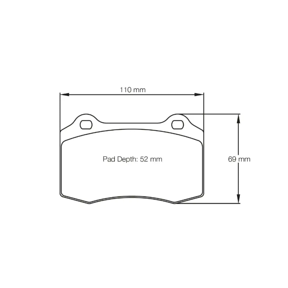 Pagid Brake Pads Seat Leon 2.8 Cupra 4 Brembo 43617