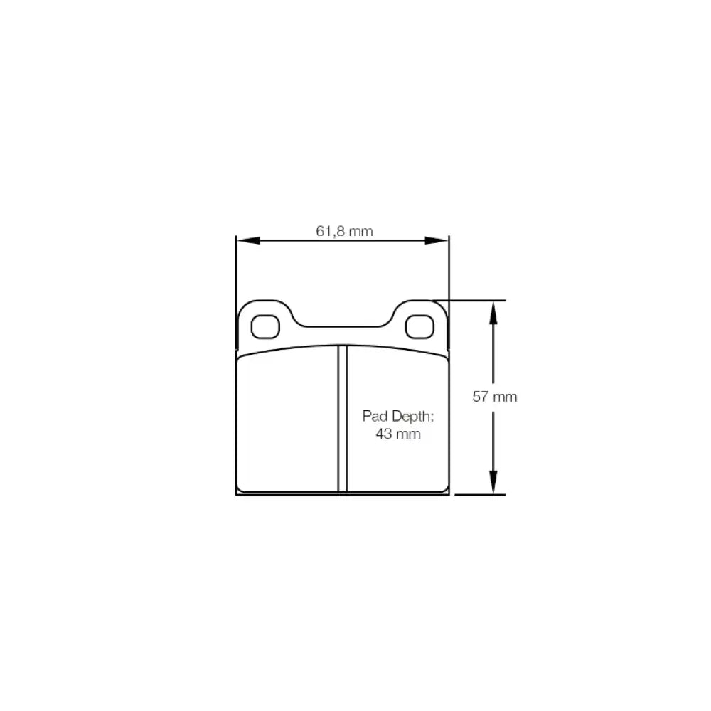 Pagid Brake Pads VW Golf 1.1/1.3/1.6 GTI 75-83