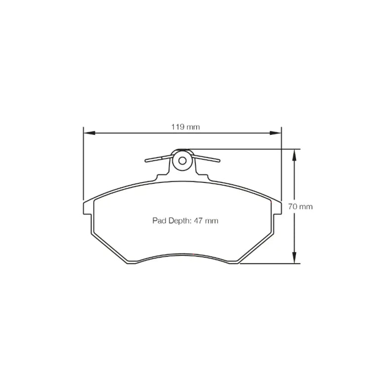 Pagid Brake Pads VW Golf III 2.0i GTI 16V & VR6 92-96