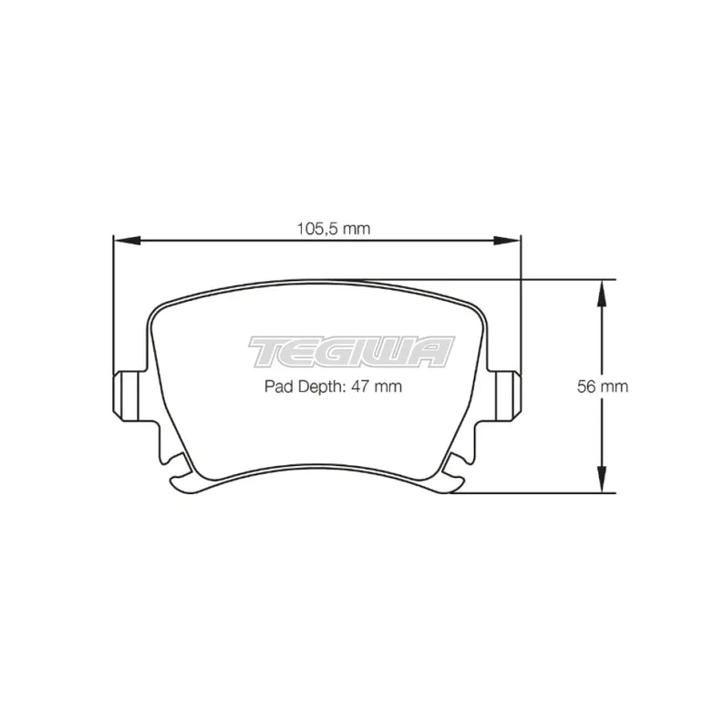 Pagid Brake Pads VW Golf V GTI Disc 345 mm 43681