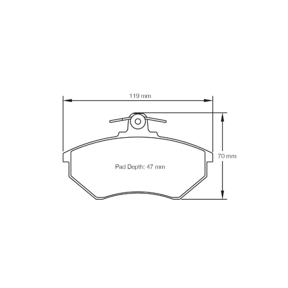 Pagid Brake Pads VW Polo 6N 1.6 GTI 98-01