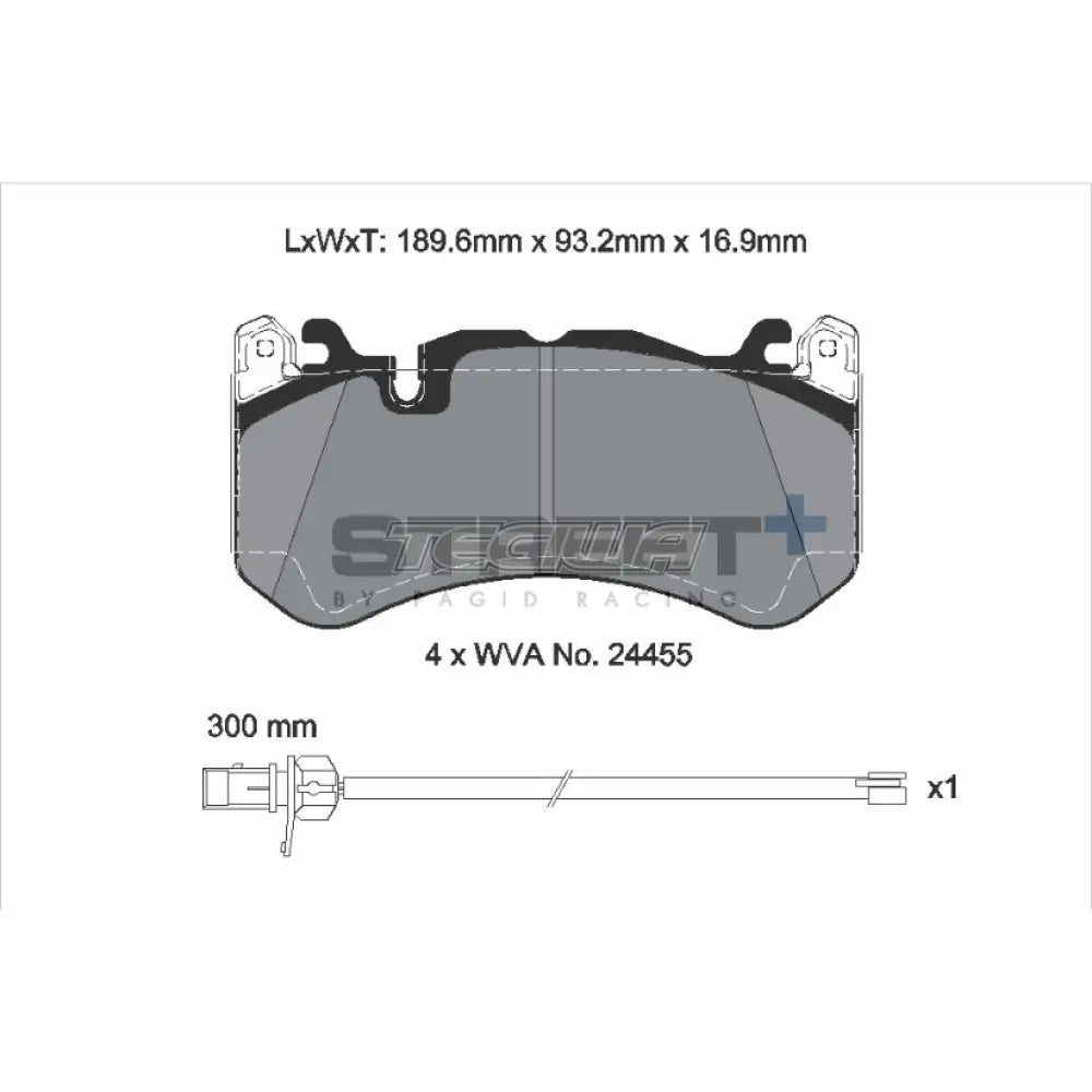 Pagid Street+ Brake Pads Audi RS6 C6 Quattro 08-10 Front