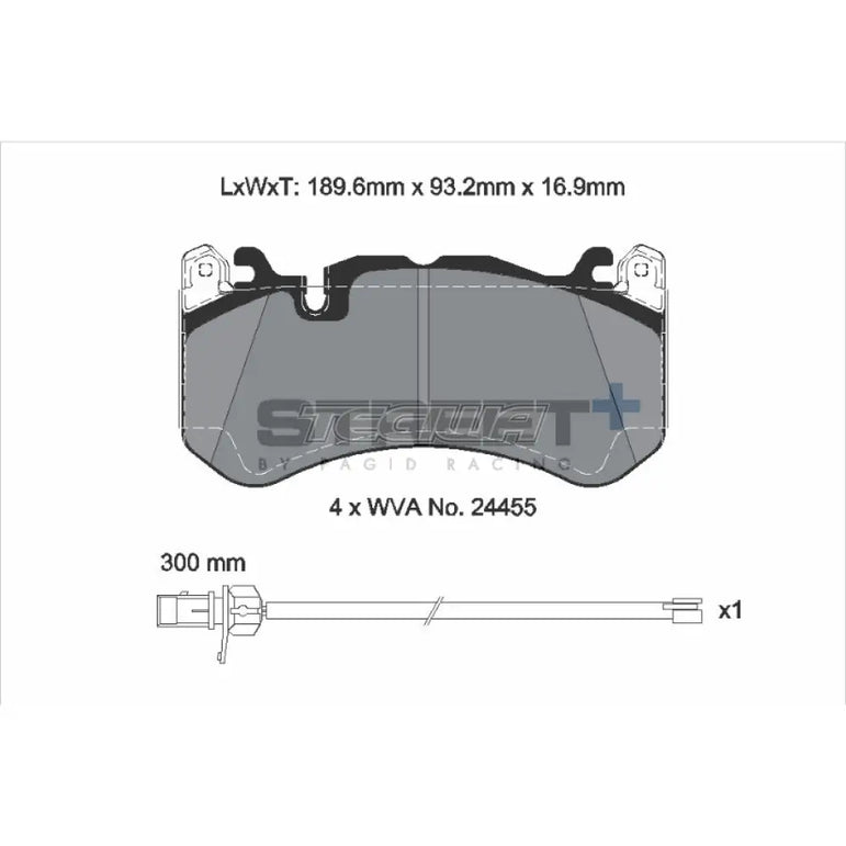 Pagid Street+ Brake Pads Audi RS7 Quattro 13-18 Front - T8073SP2001