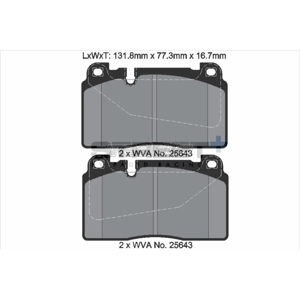 Pagid Street+ Brake Pads Audi RS7 Quattro 13-18 Front - T8121SP2001