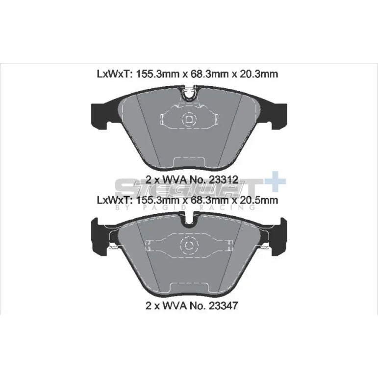 Pagid Street+ Brake Pads BMW 1M E82 11-12 Front