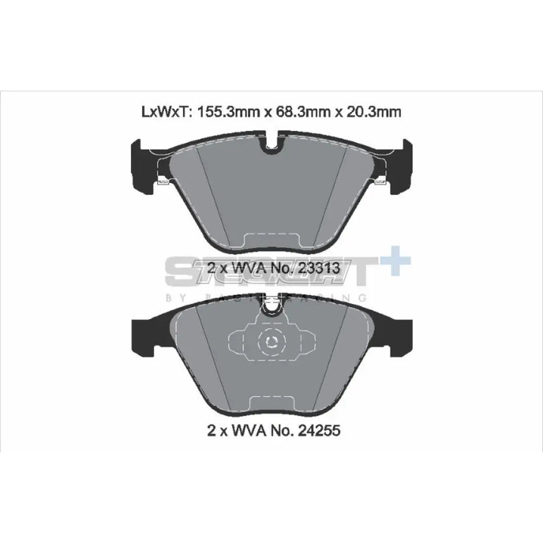 Pagid Street+ Brake Pads BMW 3-Series F30 F80 328i 11-18 Front