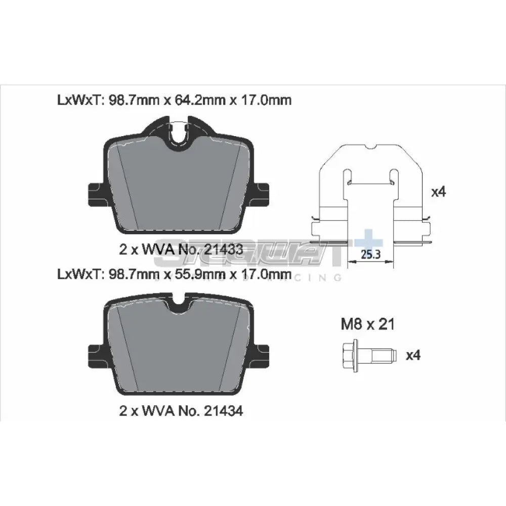 Pagid Street+ Brake Pads BMW 4-Series G2X 20-21 Rear